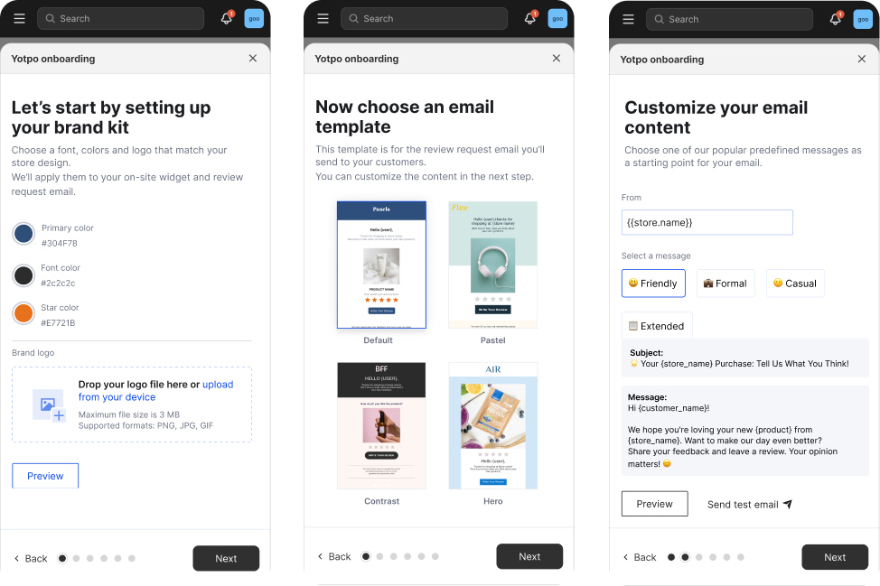 Onboarding Redesign